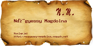 Négyessy Magdolna névjegykártya